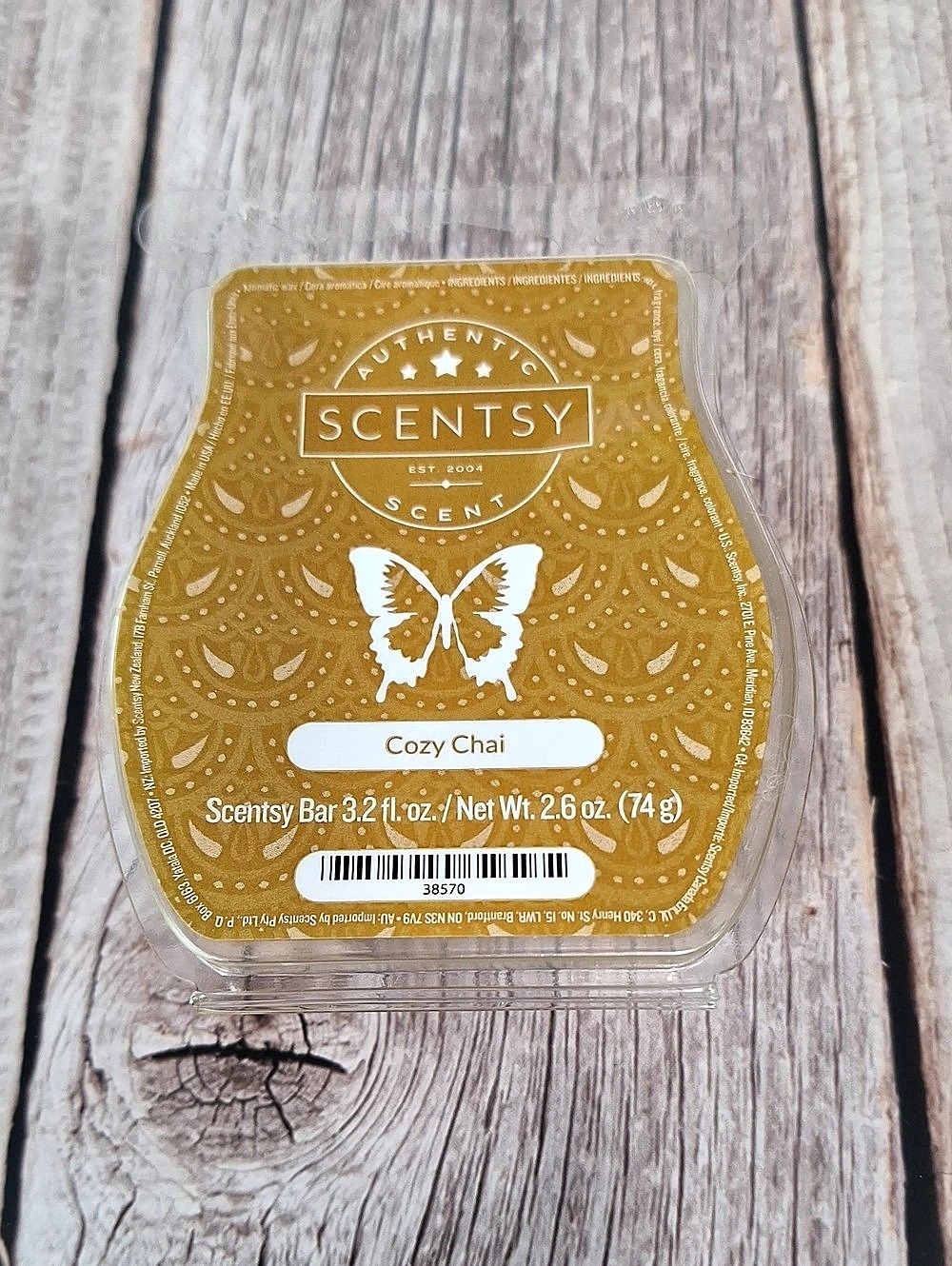 Scentsy Cozy Chai Wax Bar – Full Bar – New/Unused